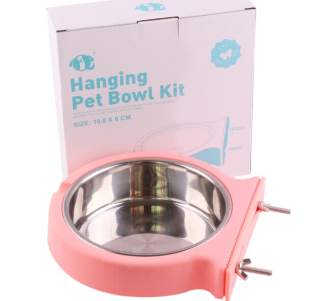 Hangende voerbak voor huisdieren, anti-val- en anti-bijtbak voor honden en katten, anti-val waterbak: A3 / S