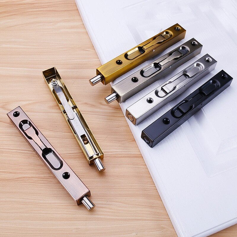 6inch Stainless Steel Hidden Door Bolt floor Dark Pin Box lock Latches Security Anti-Theft home Windproof door stopper hardware