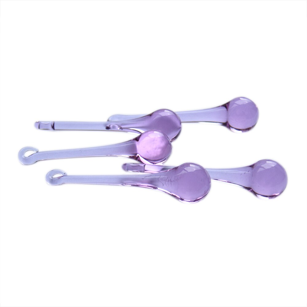 16x6 0Mm/20X80Mm 10 Stuks Veelkleurige Regendruppels Kristallen Kroonluchter Onderdelen Lamp Glas Opknoping Hangers Kralen gordijn Accessoires: lilac / 16x60mm 10pcs