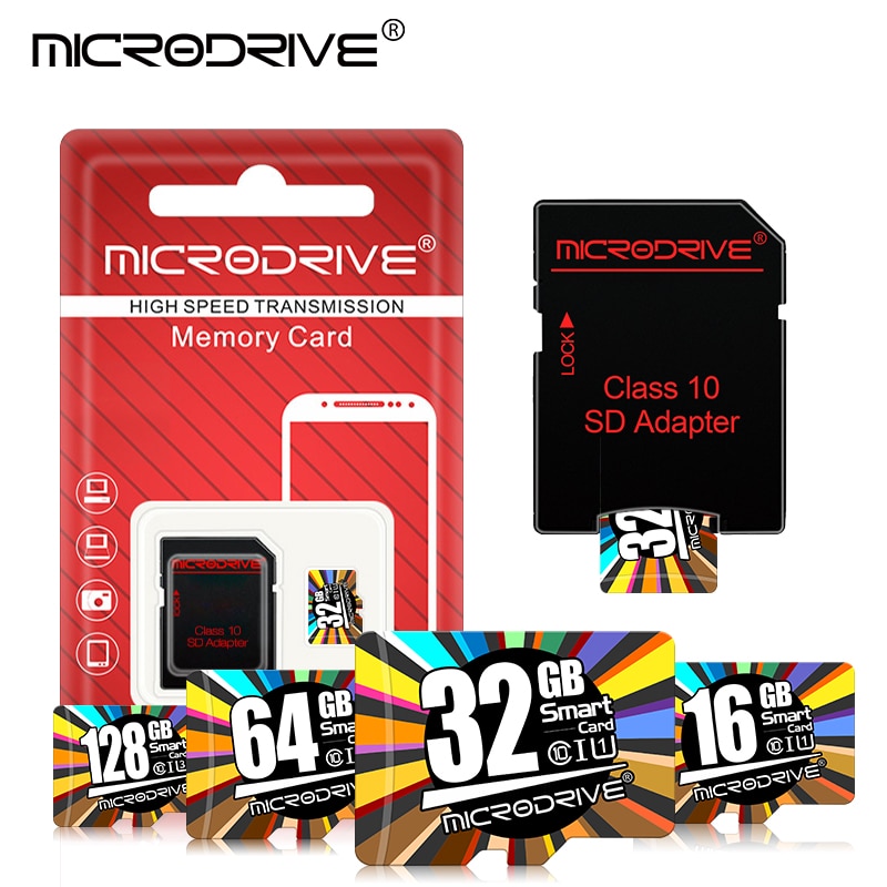 10Pcs 16Gb 32Gb 64Gb Micro Sd Kaart Class10 Geheugenkaart Mini Tf/Sd-kaart 128Gb tarjeta Micro Sd Echt Capaciteit