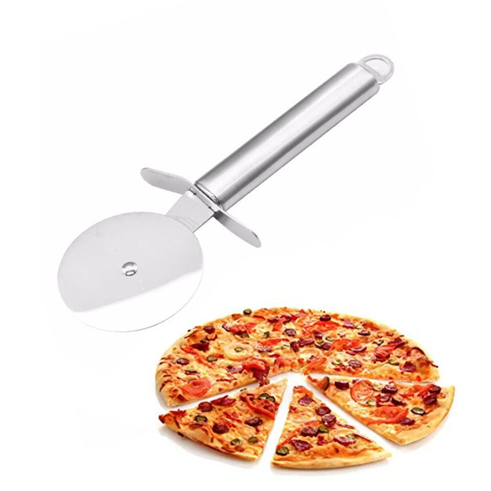 304 Pizzasnijder Super Sharp Pizza Slicer-Rocker Met Antislip Handvat