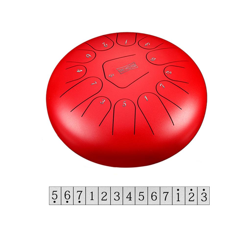 12 Inch 13 Notes Drum Kit Steel Tongue Drum Tune C Empty Spirit Drum Percussion Hand Pan Drum With Mallets Percussion Instrumen