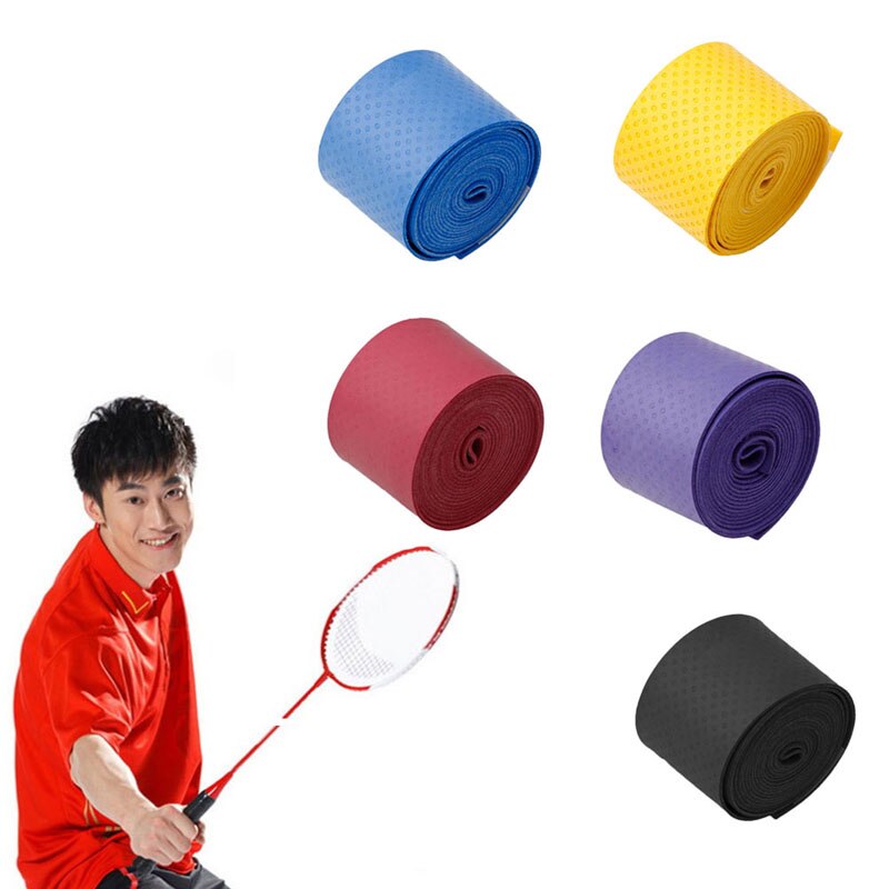 Absorver o Suor Respirável Anti-Slip Racket Bat Badminton Overgrip Tênis Rolo Banda