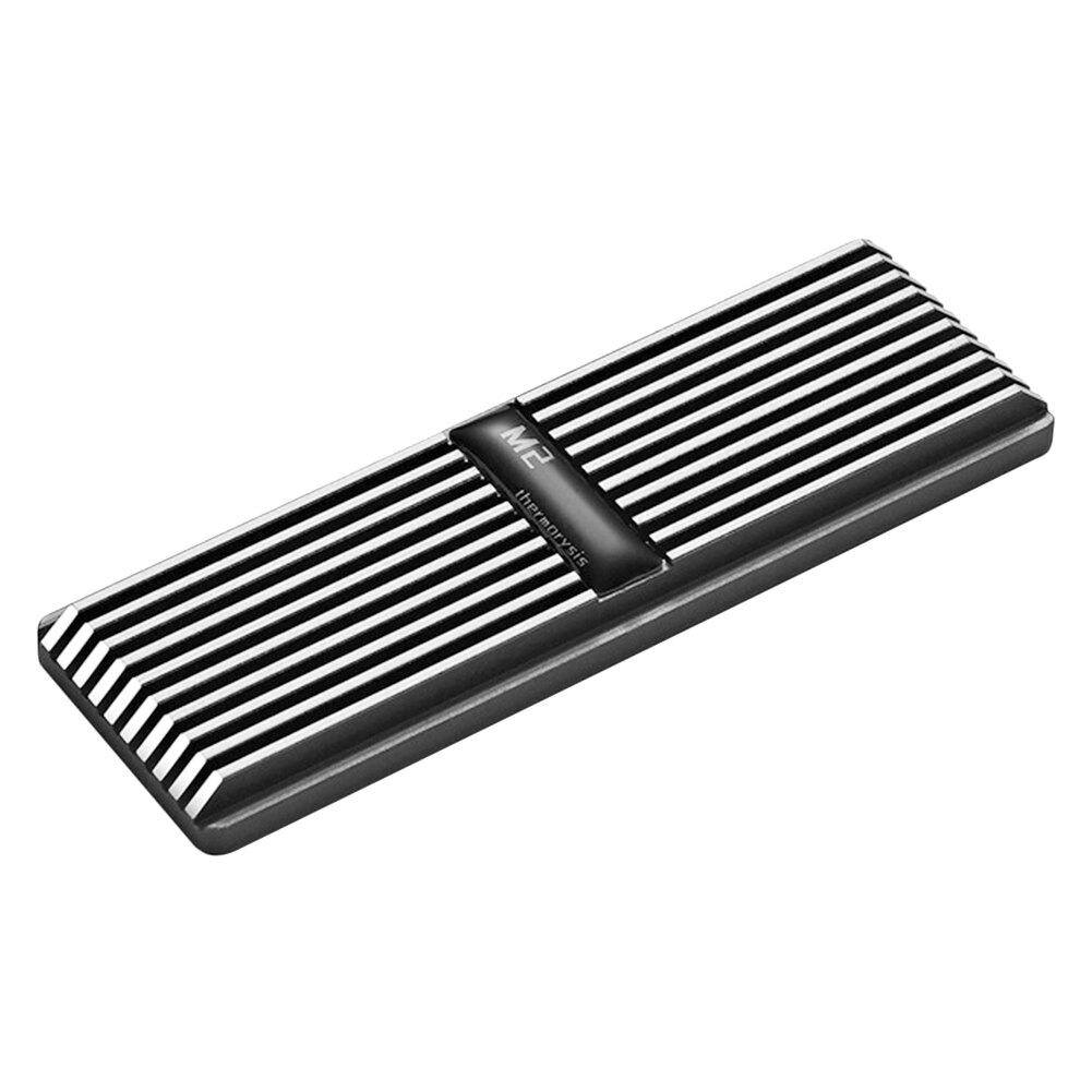 M .2 ssd nvme kjøleribbe kjøleribbe  m2 2280 ssd harddisk aluminium kjøleribbe med termisk pute til ssd pc termisk gass: Grå