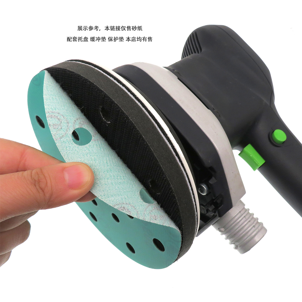 6 Polegada 150mm 17 furos 60-2000 grãos gancho e laço pet filme óxido de alumínio molhado & seco lixa disco para pintura de carro