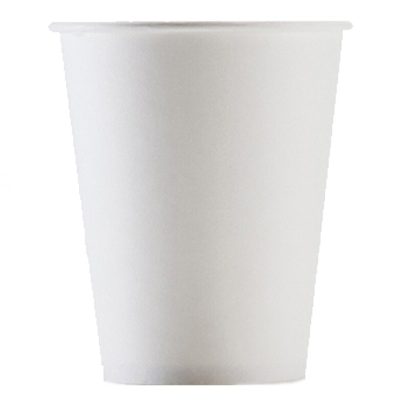 100 Stks/pak 250Ml Zuiver Wit Papier Cups Wegwerp Koffie Thee Melk Cup Drinken Accessoires Feestartikelen