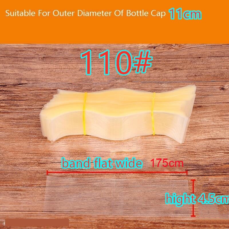 400 pièces/taille thermorétractable PVC bandes pour bouteille en verre bouche joint capuchon rétractable en plastique haut joint bandes posé à plat largeur X bande haute