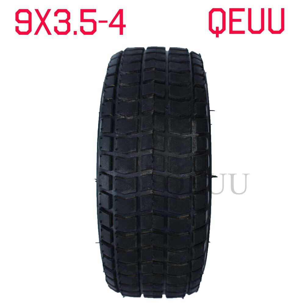 Pneu et Tube intérieur de 9*3.50-4 pouces | Pneu de planche à roulettes à quatre roues, Tube de plage, avec tige de Valve courbée, électrique, petite voiture de surf