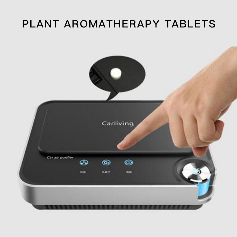12V Car Air Purifier DC3.5 Interface HEPA Activated Carbon Negative Ion Purifies The Indoor Air In The Car To Remove Odor