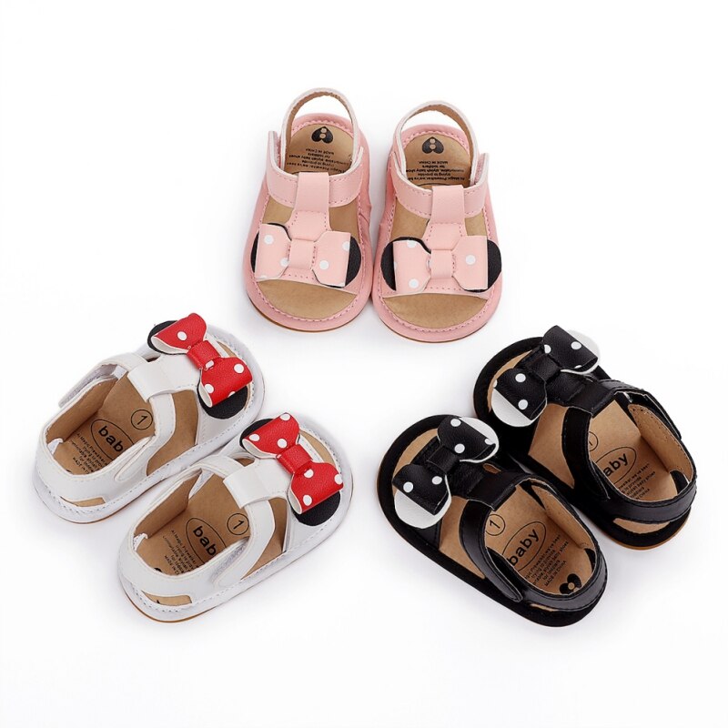 Pu Baby Antislip Sandalen Kind Zomer Meisjes Mode Antislip Sandalen Sneakers Baby Schoenen 0-18M baby Wandelschoenen