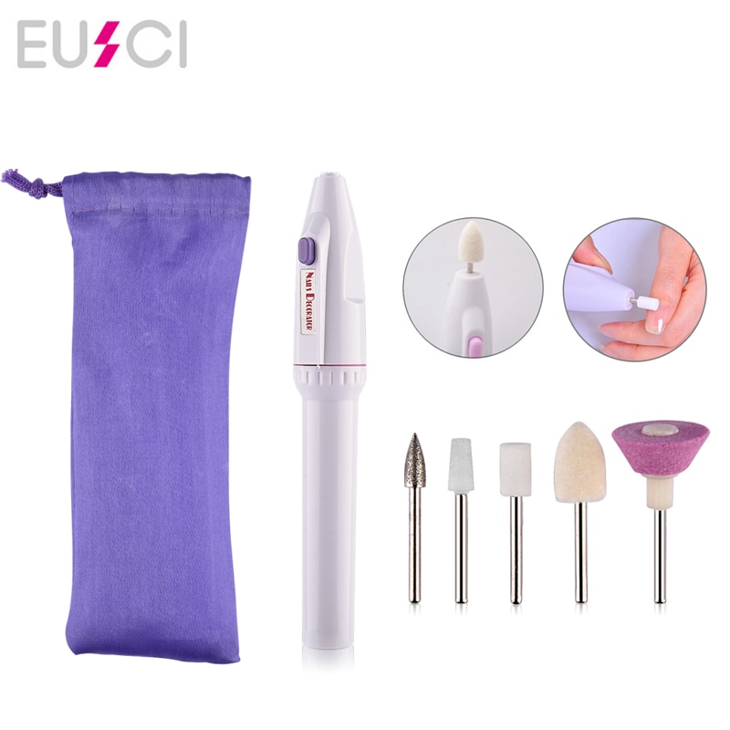 uñas accesorios y herramientas Mini aparato eléctrico de taladro de uñas para removedor de cutícula de Gel de máquina de manicura pedicura juego de brocas para pulir