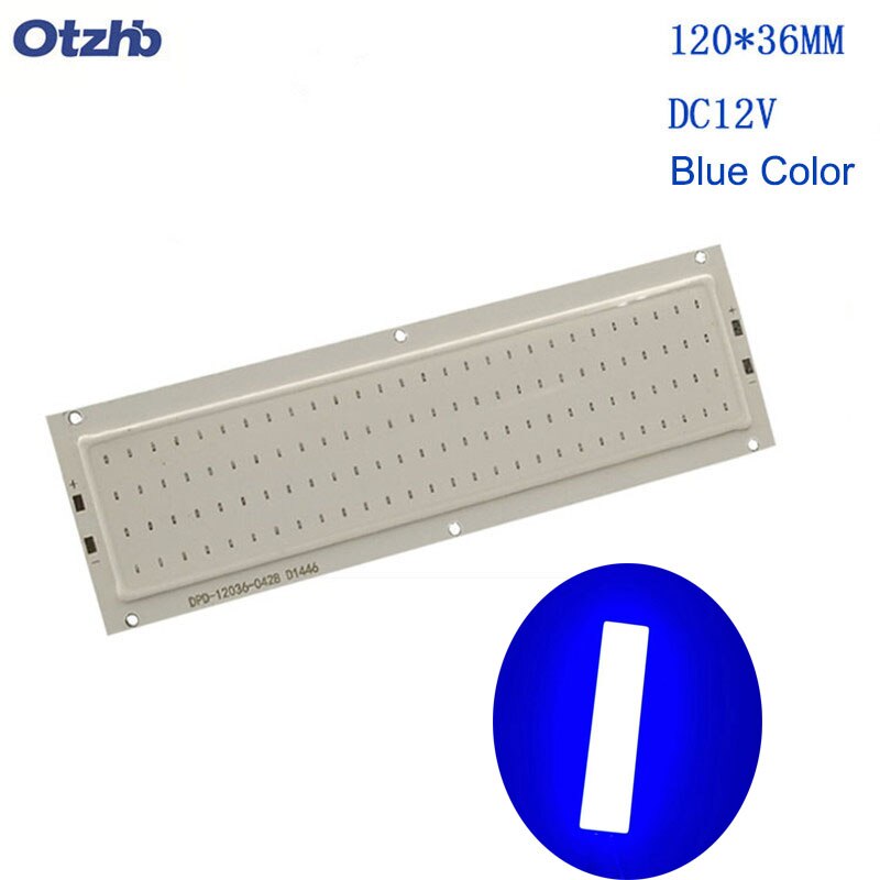 5PCS 12W LED Licht COB Strip Lamp 12V LED Panel Lamp Warm Natuurlijke Koud Wit Blauw Kleur 120x36mm Chip LED Verlichting voor DIY
