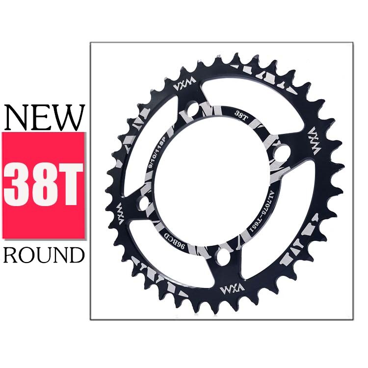 VXM Ronde 96BCD Kettingblad mtb 32T 34T 36T 38T crankstel tandplaat Onderdelen voor shimano m4000 deel van de Haomeng tandplaat: 38T Black