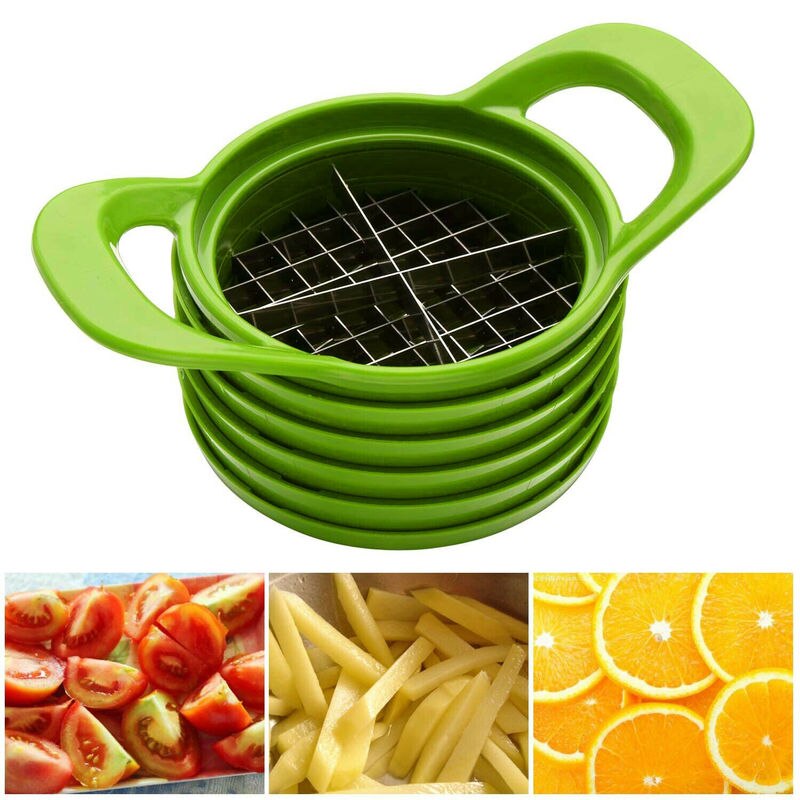 6 In 1 Fruit Vegetables Slicer Dice Chop Machine Food Onion Chopper Potato Dicer DIY Salad Easy Clean Slicer