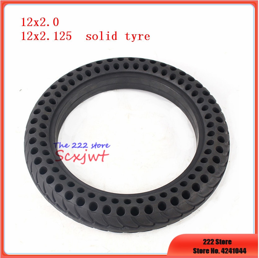 12X2.0 Solid Tyre 12X2.125 Fiets Opvouwbare Elektrische Scooter Wiel Band 12 Inch Non-Opblaasbare Band past Veel Gas Scooter E-Bike