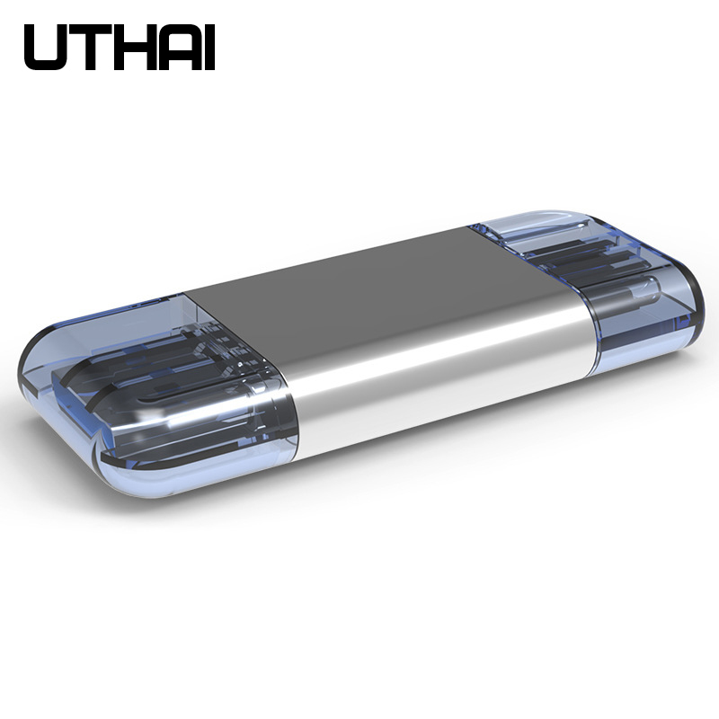 Uthai  c39 til huawei nm kortlæser type-c til micro sd/usb 3.0 adapter multi  in 1 usb 3.0 til mobil/pc brug nano memory card read
