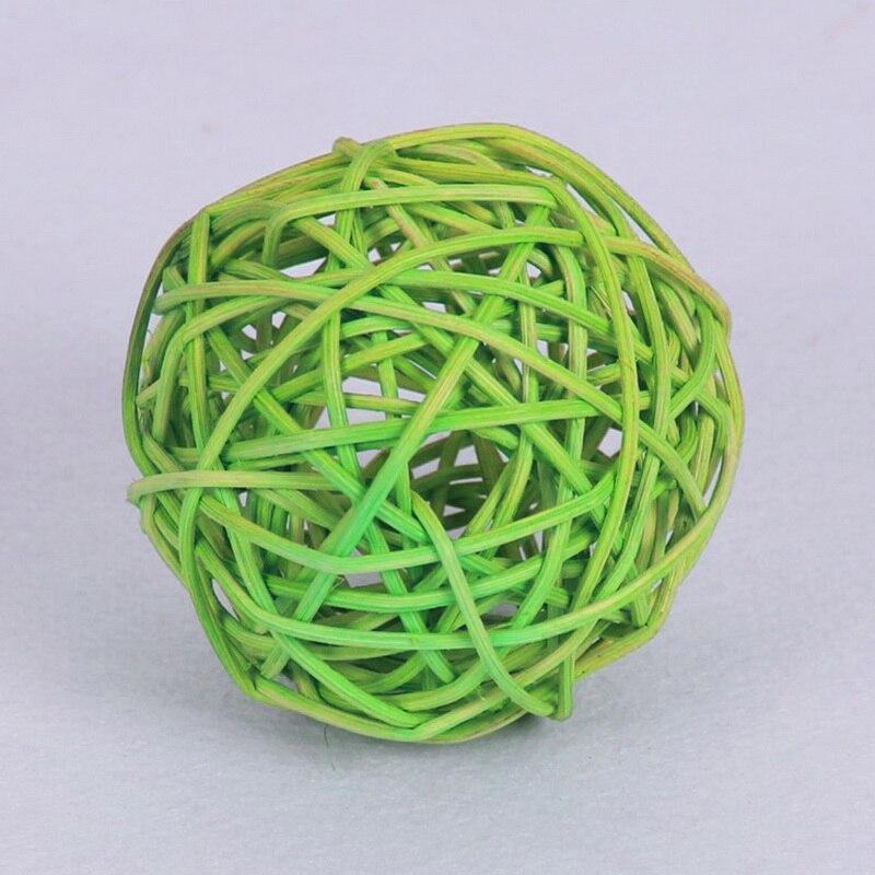 20pcs 3cm Multicolor Sepak Takraw Rattan Ball Birthday Party Decor Wedding Decorations Christmas Home Craft Ornament Baby Toys: Light Green