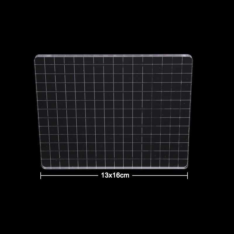 9 Sizes Transparent Acrylic Clear Stamp Block Pad For Stamping DIY Scrapbooking Card Making Handmade Tool: I