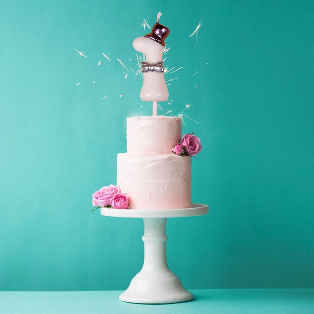 1pc Number 0-9 Birthday Candle Happy Cake S ForParty Crown Cake/ Kids Adult Wedding Decoration Tools
