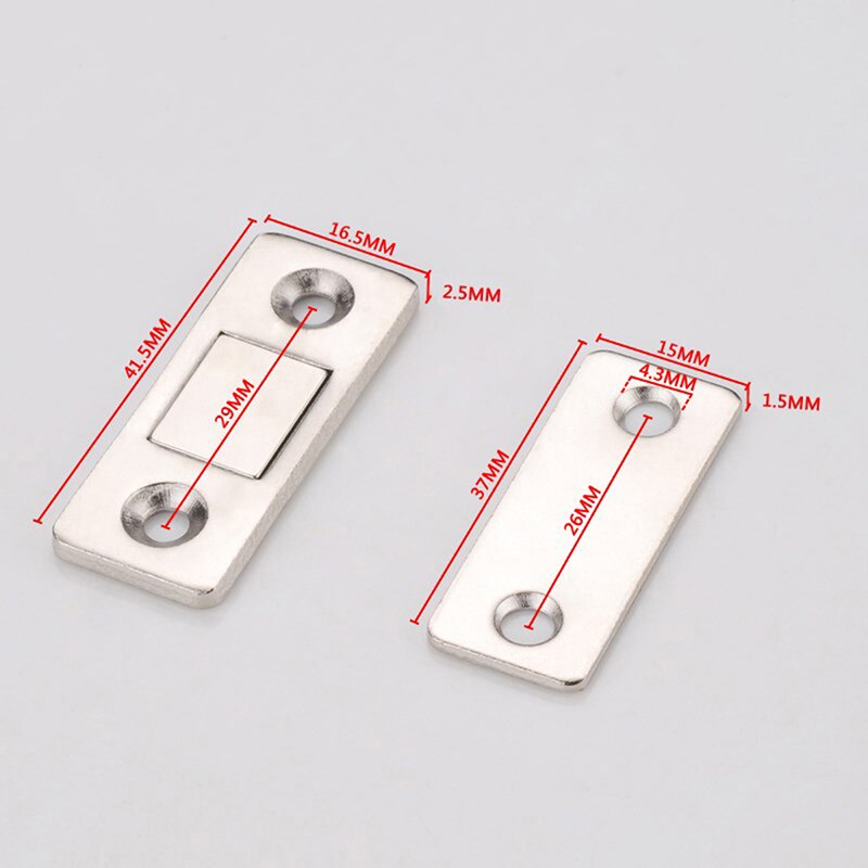 2 szt. magnetyczny silny samozamykacz drzwi drzwi magnetyczne zatrzask zatrzask dla szafka ultra cienka