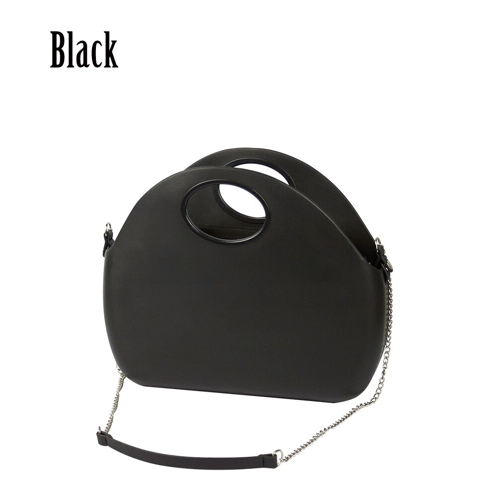 2019 novo saco o corpo da lua com bolso interno à prova dwaterproof água alça de corrente longa para as mulheres saco o lua clássico obag: black