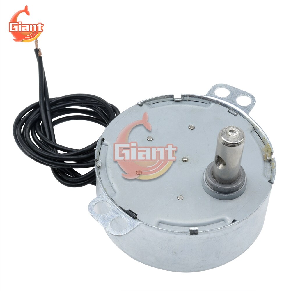 Pro TYC-50 AC 12V AC 220-240V 50/60Hz estable Motor síncrono 5/6RPM robusto par 4W CW/CCW para plataforma giratoria para microondas Fan