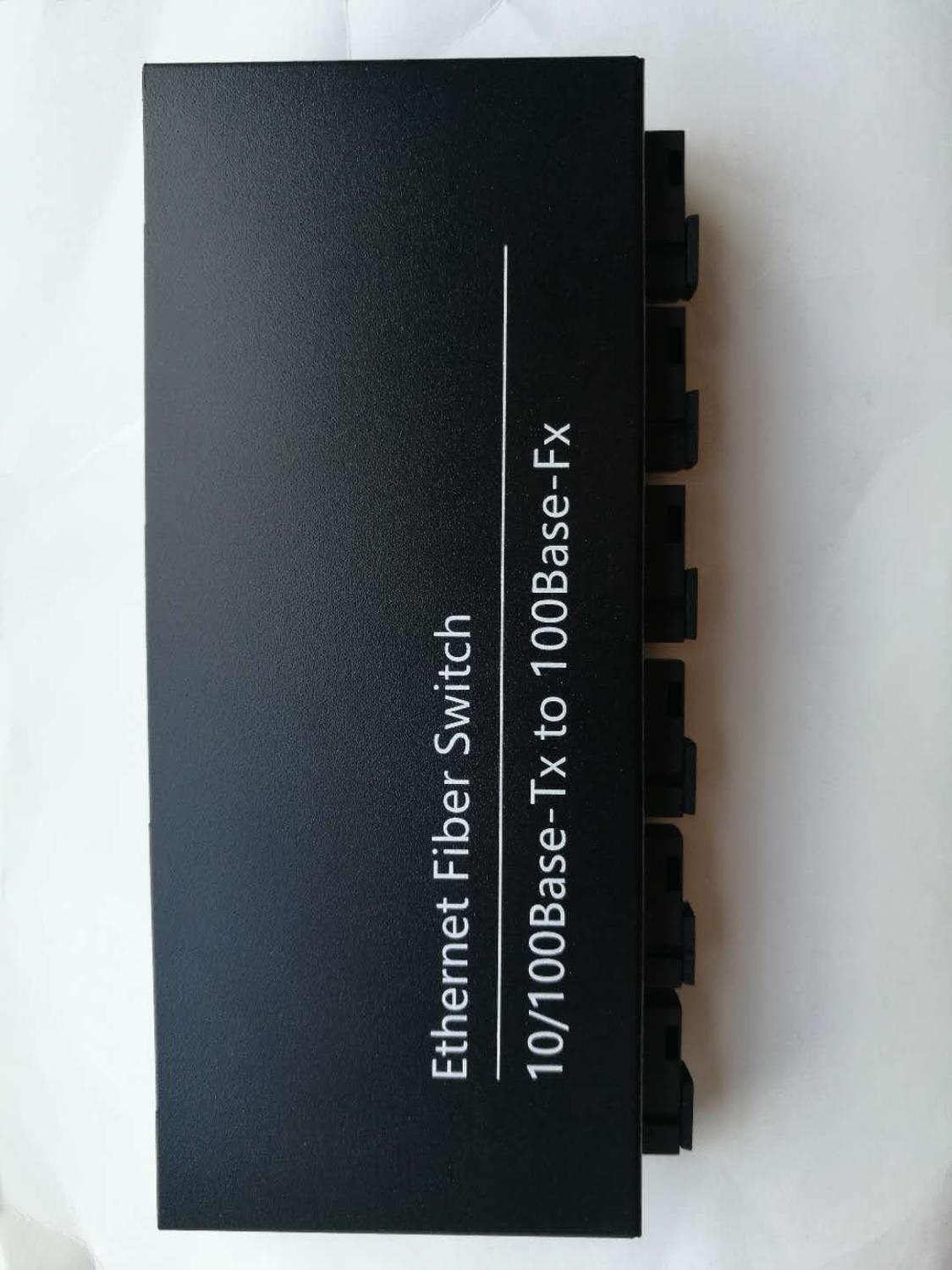 Fiber Optical Transceiver 10/100M Ethernet Fiber Switch 2 RJ45 6 Fiber Ports Fiber Optical Media Converter Single Mode
