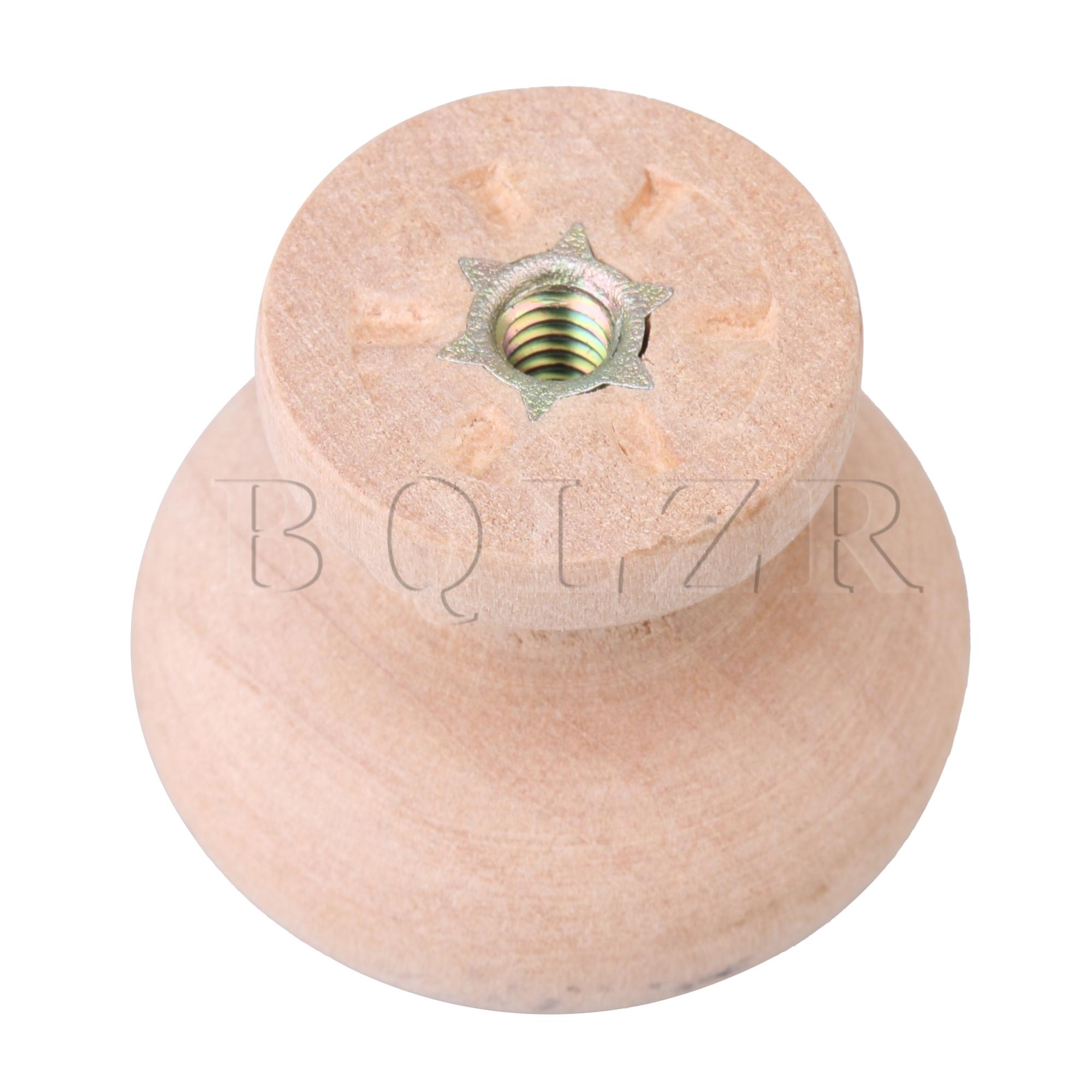 Bqlzr 28Mm Houten Handvat Ronde Kast Lade Knoppen Pulls Handvatten Set Van 10