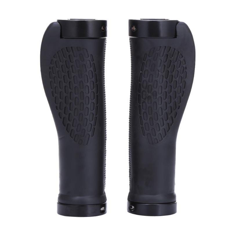 Bike lenker Anti-Ski griffe Ergonomische gummi MTB Mountain Road Bike Fahrrad griffe für radfahren Teile zubehör: 01 Black