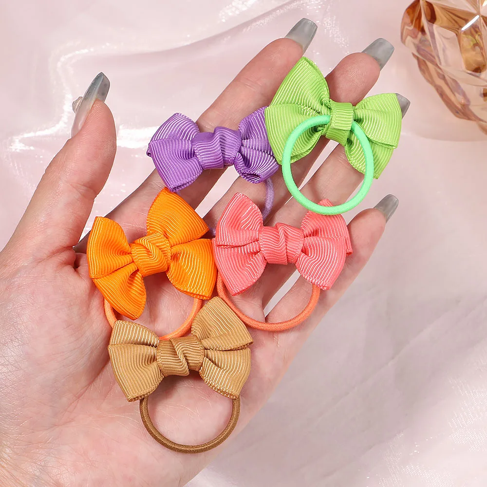 5/10/20 piezas lazos para la cabeza para niños, tocado para niñas, banda elástica para el cabello, lazo de cuerda para el cabello para niños, conjunto de banda de goma, accesorios para el cabello