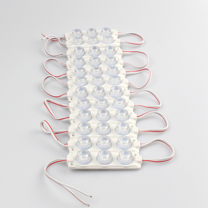 100pcs 3w LED Module DC12v 24V 3 led Injection Diffuse Reflection Side Lighting Module Source LED Sign Backlight Advertise Light