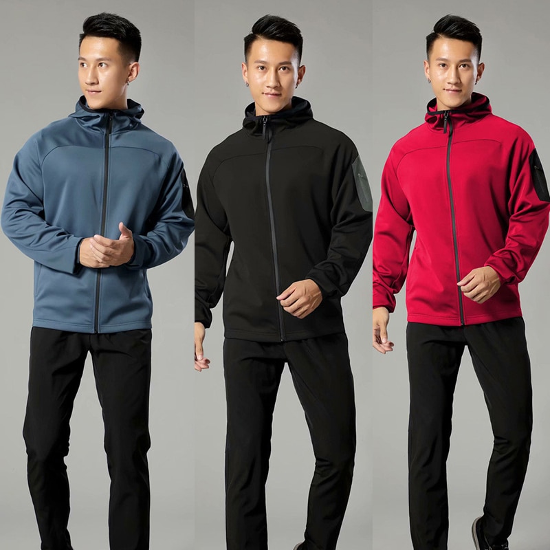 Chaquetas para correr para hombre, ropa deportiva con capucha para gimnasio, Fitness, trotar, entrenamiento, camisetas de baloncesto transpirables para hombre