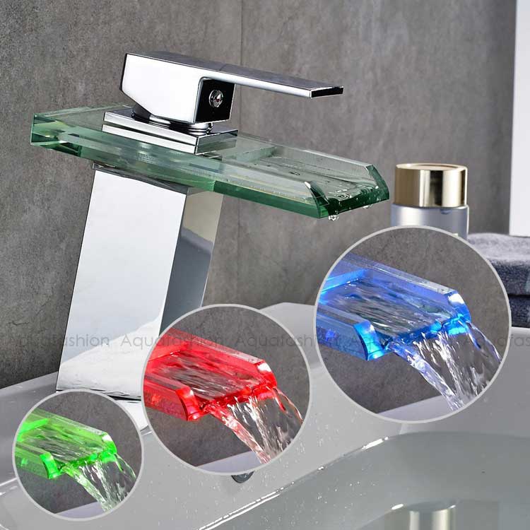 Accesorios de grifo de baño, grifo de lavabo de disco de luz LED, piezas de repuesto, placa de iluminación LED