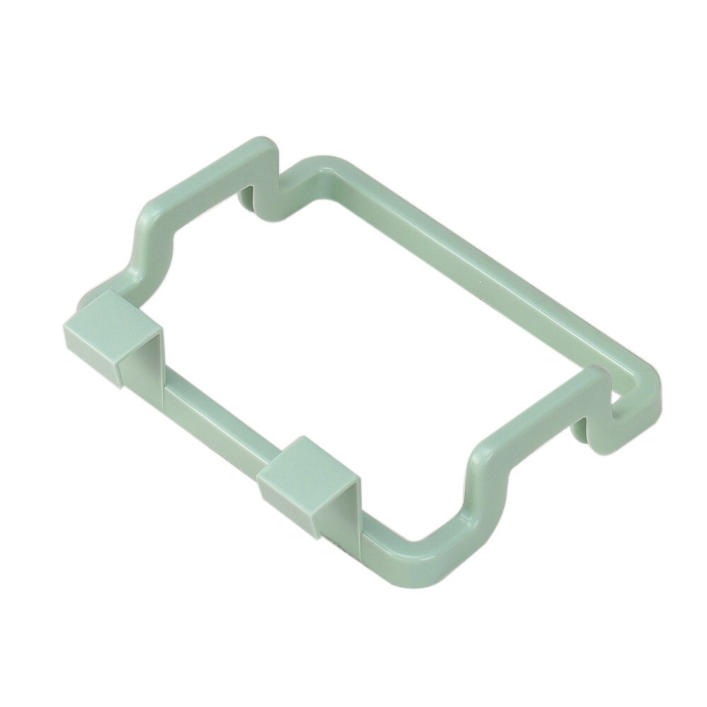 Trash Rack Storage Garbage Bag Holder Cupboard Door Back Kitchen Garbage Rubbish Bag Cabinet Hanging Trash Rack Kitchen Orgnizer: Green