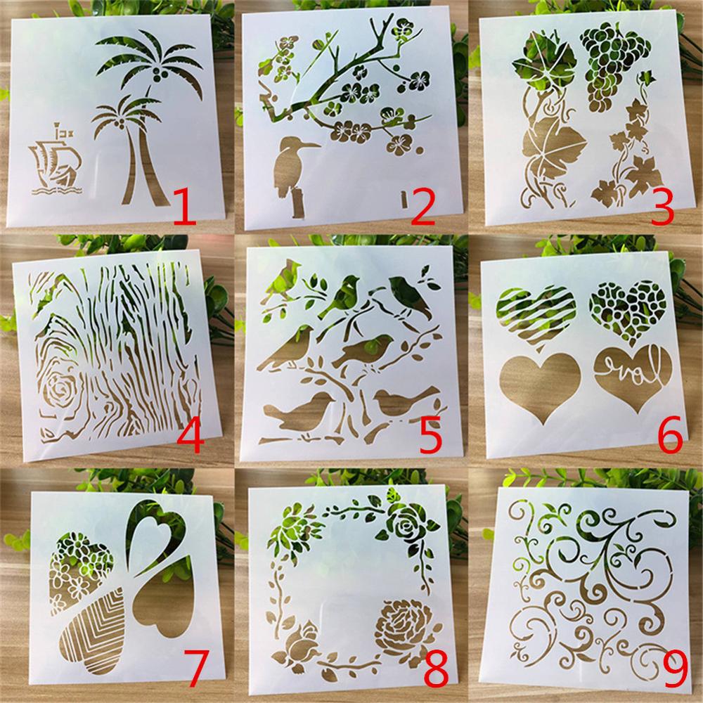 Pochoirs Fleurs Déco Murale – Idéal Pour Peinture, Scrapbooking Et Artisanat Créatif