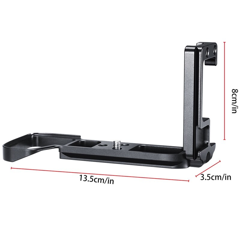 --Vertical L Shape Bracket Stand Quick Release Plate W Microphone Cold Shoe Mount for Sony A7M3 A73 A7R3 Vlog DSLR Came