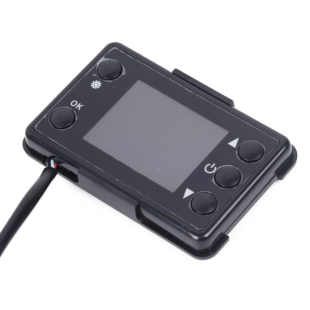 Car LCD Switch Air Auto 12V/24V Monitor Parking Heating Black Interior