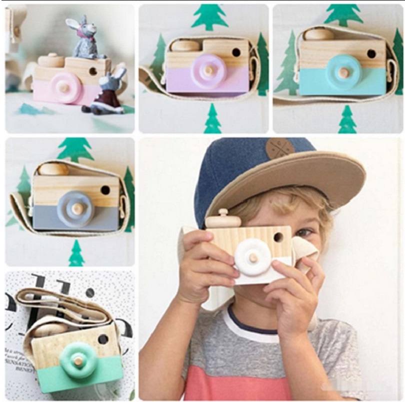nordisch Europäischen Stil Kamera Spielzeug Baby freundlicher Zimmer Dekor Innenausstattung Art Weihnachten Geburtstag Holz