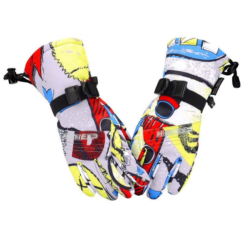 Ski Handschoenen Voor Kinderen Snowboard Handschoenen Meisjes Ski Wanten Thermische Winter Handschoenen Skiën Sneeuw Wanten Waterdichte Snowboarden: 1807-4