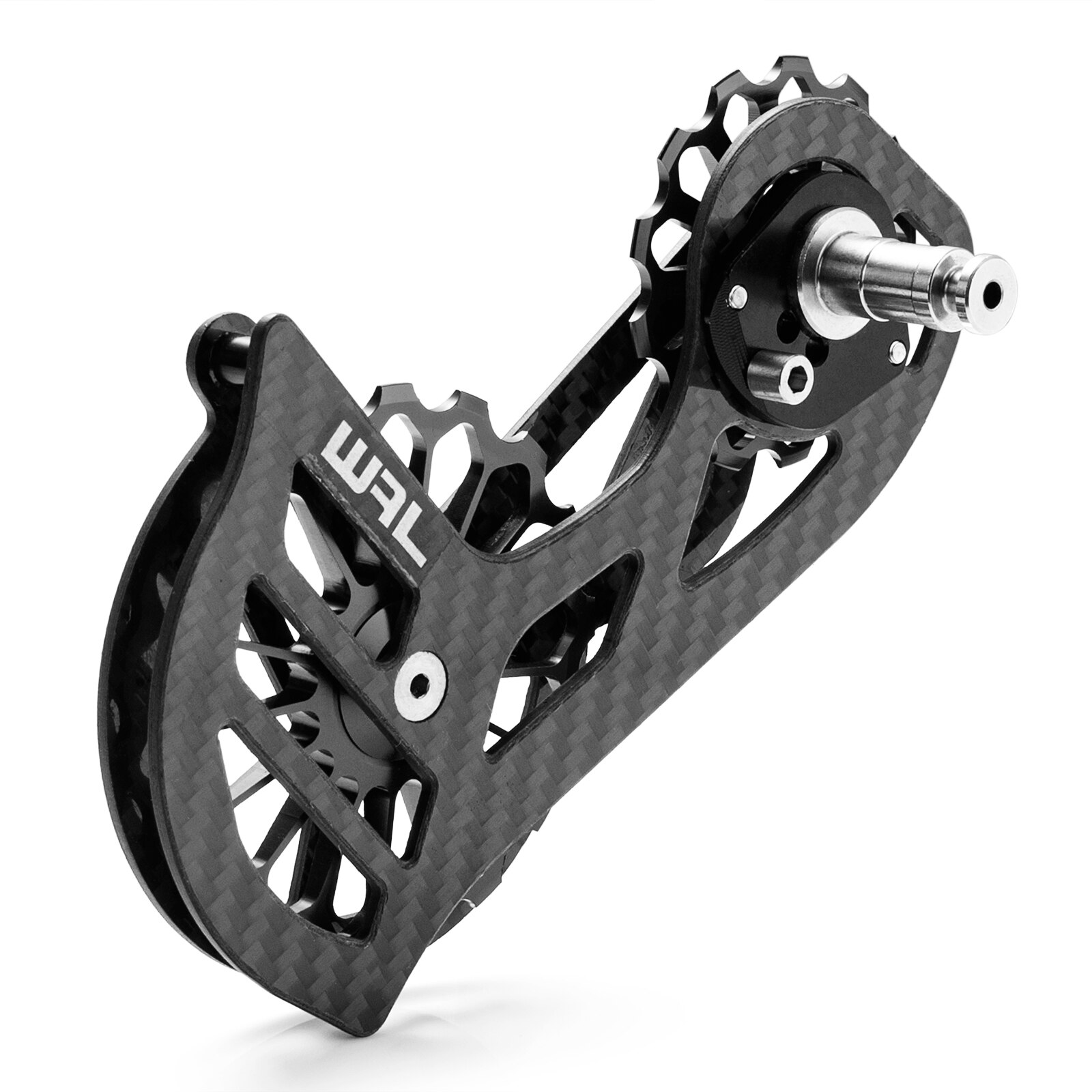 Desviador trasero de cerámica de fibra de carbono para bicicleta, rueda de guía de polea 17T para 6800 R7000 R8000 R9100 R9000, accesorios de bicicleta