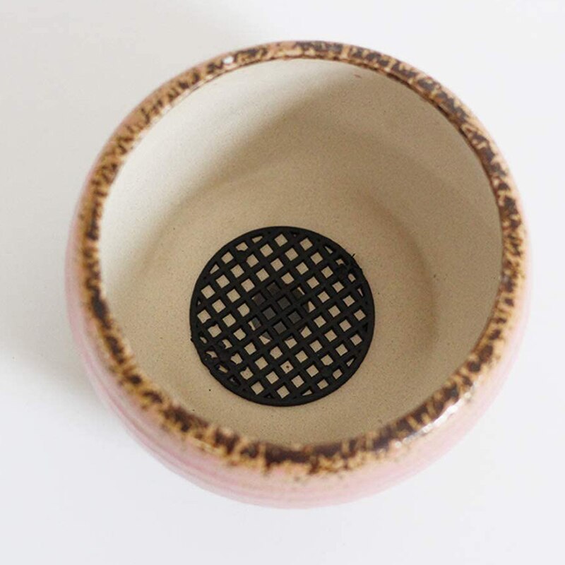 100 Uds maceta de malla de fondo redondo de malla de maceta de Bonsai de malla inferior de 2.95X2.95X0 05 pulgadas