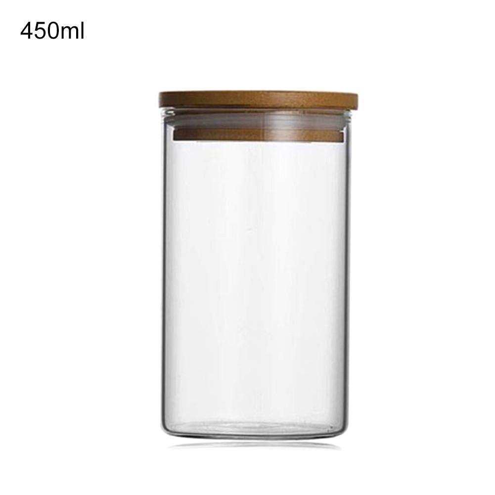 Pots à épices Borosilicate Transparent verre sans plomb scellé boîte de stockage réservoir de stockage de Grains pot liège thé conteneurs réservoir: Type5  A