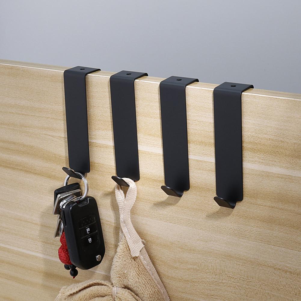 Stainless Steel Practical Stainless Steel Door Hanger Lightweight Door Hanger Punch Free for Wardrobe Door