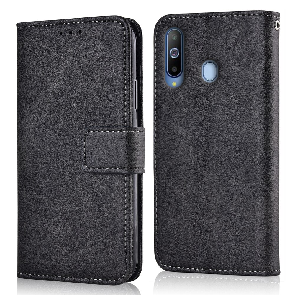 Funda de piel para Samsung A9 Pro para Samsung Galaxy A9 Pro Coque para Samsung A9Pro: niu-Dark Grey