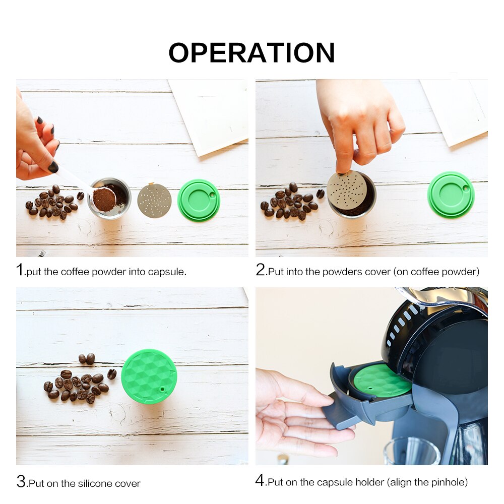 Stainless steel Reusable Refillable Capsules Pods ... – Vicedeal