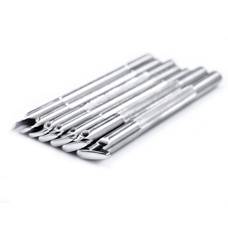 Sozo MZ3 Leer Werk Stempelen Tool Thumbprint Glad In Sheridan Zadel Maken Carving Postzegels 304 Rvs