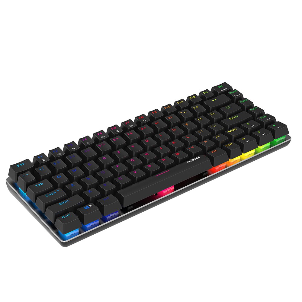 AJAZZ AK33 lineare azione Tastiera Meccanica di Gioco E-sport portato Colorato Tastiera 82 Tasti USB cablata anti-Le Immagini Fantasma per PC desktop
