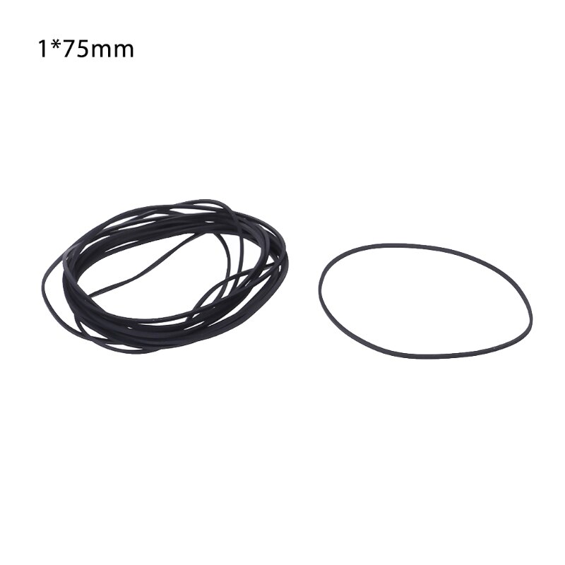 10 Pcs Drive Flat Belts Rubber DVD Cassette Tape Recorder Turntable Strap Belt Cassette Tape Replacement 1mm: G