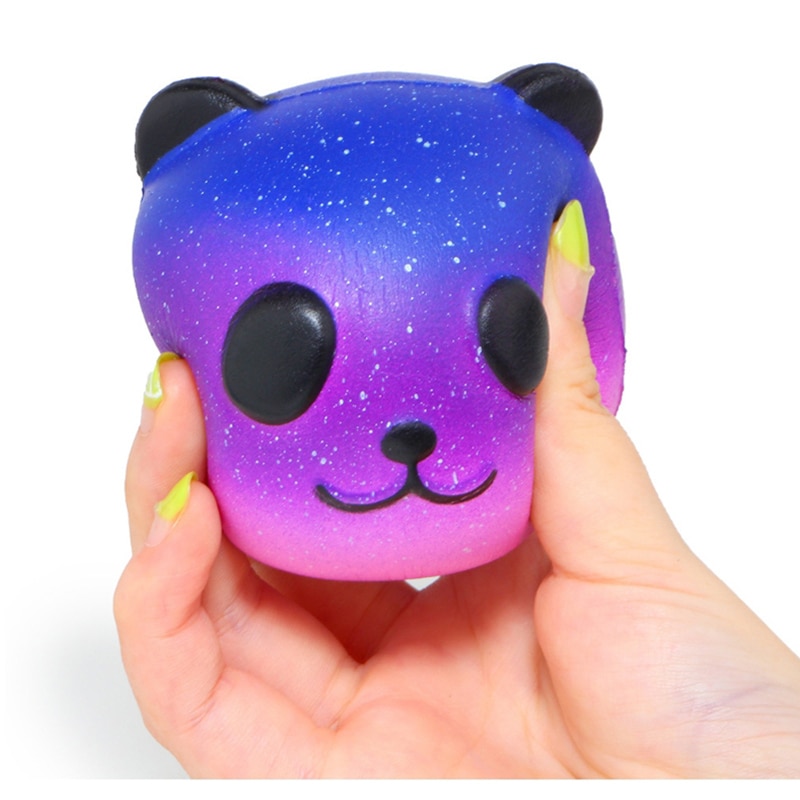 Jumbo Squishy Bunte Galaxy Panda Nette Langsam Rising Stressabbau Weichen Squeeze Spielzeug PU Brot Duftenden Weihnachten Spaß für kid