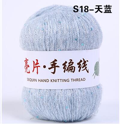 Paillettes de soie brillante 50g/boule, Angola, sentiments amoureux, fil de laine Mohair fin en peluche, laine Fine, crocheté à la main, matériaux de tricotage: S18
